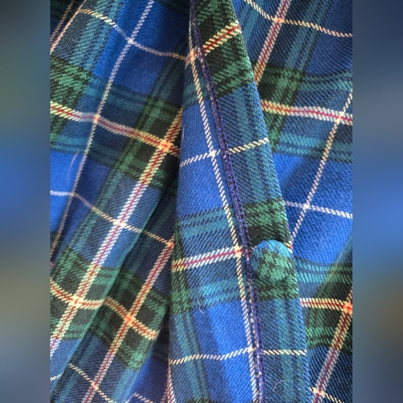 Nova Scotia Bonda | Blue Plaid Women's Skirt, Waist 13 1/2" - Picture 10 of 10